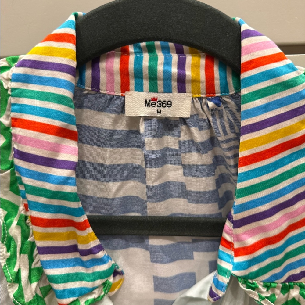 Me369 Multicolor Patterned Button Down Shirt - image 3